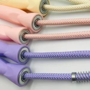 Adjustable Bearing Jump Rope with Thick Rope for Cardio Training