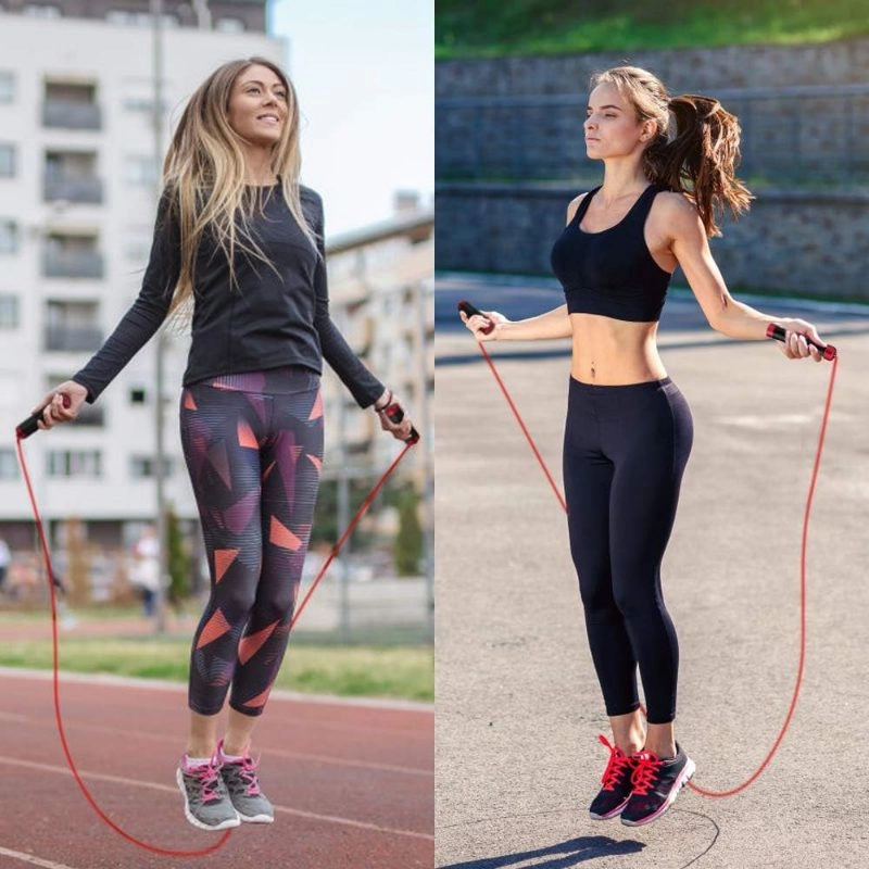 Adjustable Steel Wire Speed Jump Rope with Ball Bearings - Image 6