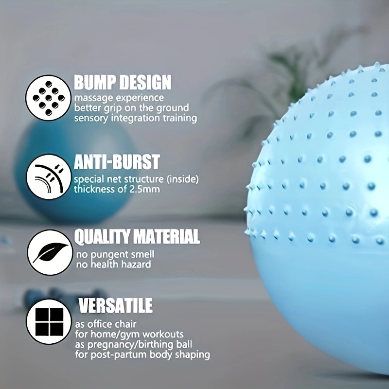 Anti-Burst Yoga Ball for Core Stability and Balance Training - Image 6