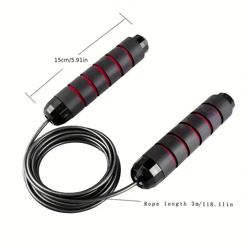 Speed Jump Rope with Foam Handles for Cardio and Endurance Training - Image 2