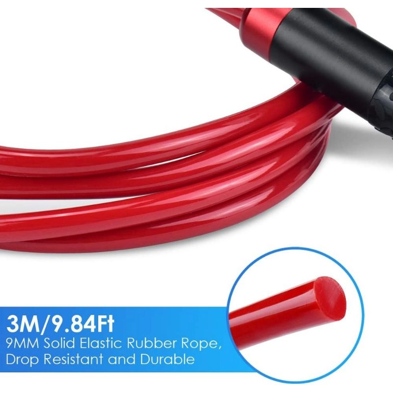 Adjustable Steel Wire Speed Jump Rope with Ball Bearings - Image 4