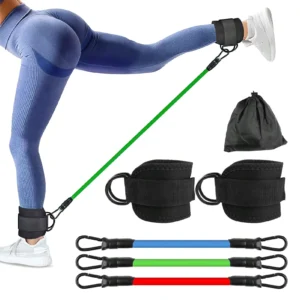 Ankle Resistance Bands with Cuffs Set