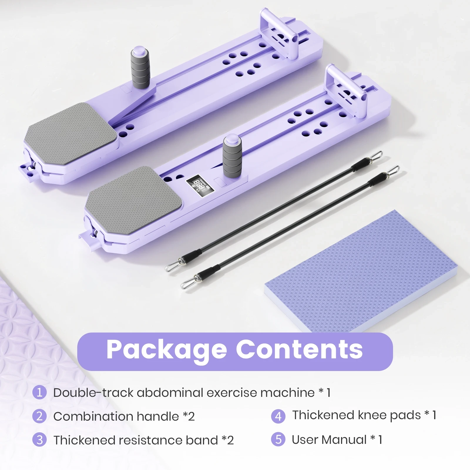 Foldable Pilates Board with Smart Display and Resistance Bands - Image 4