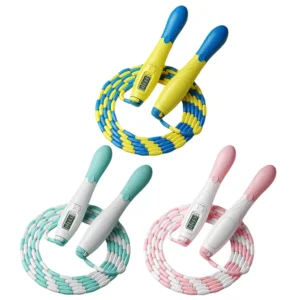 Adjustable Beaded Jump Rope with Counter for Cardio Training