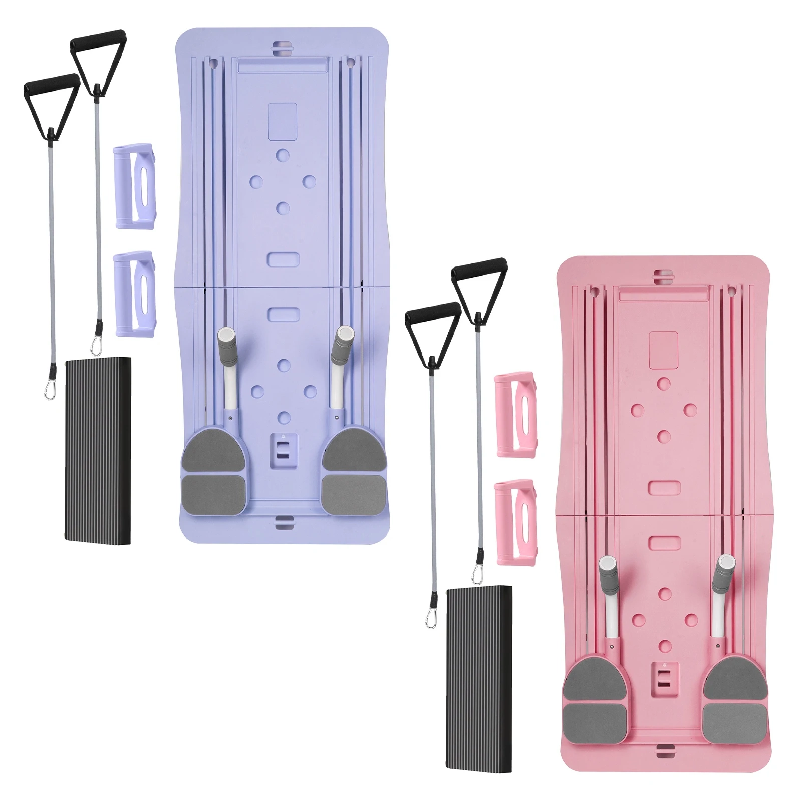 Foldable Pilates Board with Ab Roller and Resistance Bands - Image 4