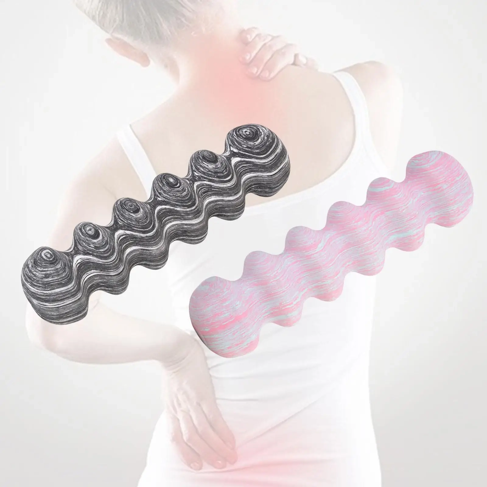 EVA Foam Fitness Roller Deep Tissue Massage Tool Muscle Recovery Roller for Yoga Pilates Gym - Image 5