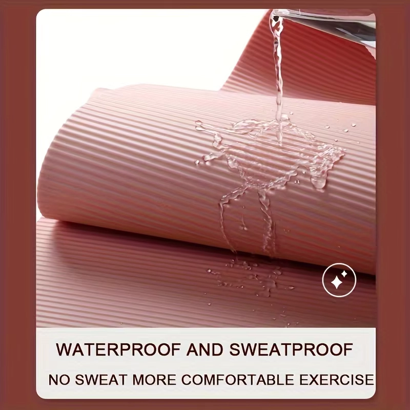 Extra Thick NBR Anti-Slip Yoga Mat for Fitness Training - Image 4