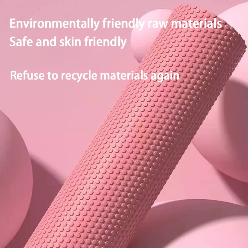 Yoga Roller Round EVA Foam Cylinder Hexagonal Roller for Pilates Exercise Enhanced Home Workouts Diameter 9.6cm Length 30cm - Image 3