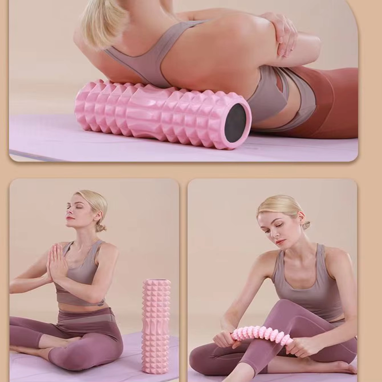 Textured Foam Roller for Muscle Recovery and Stretching - Image 2