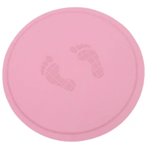 Round Jump Rope Mat with Shock Absorption and Non Slip Base
