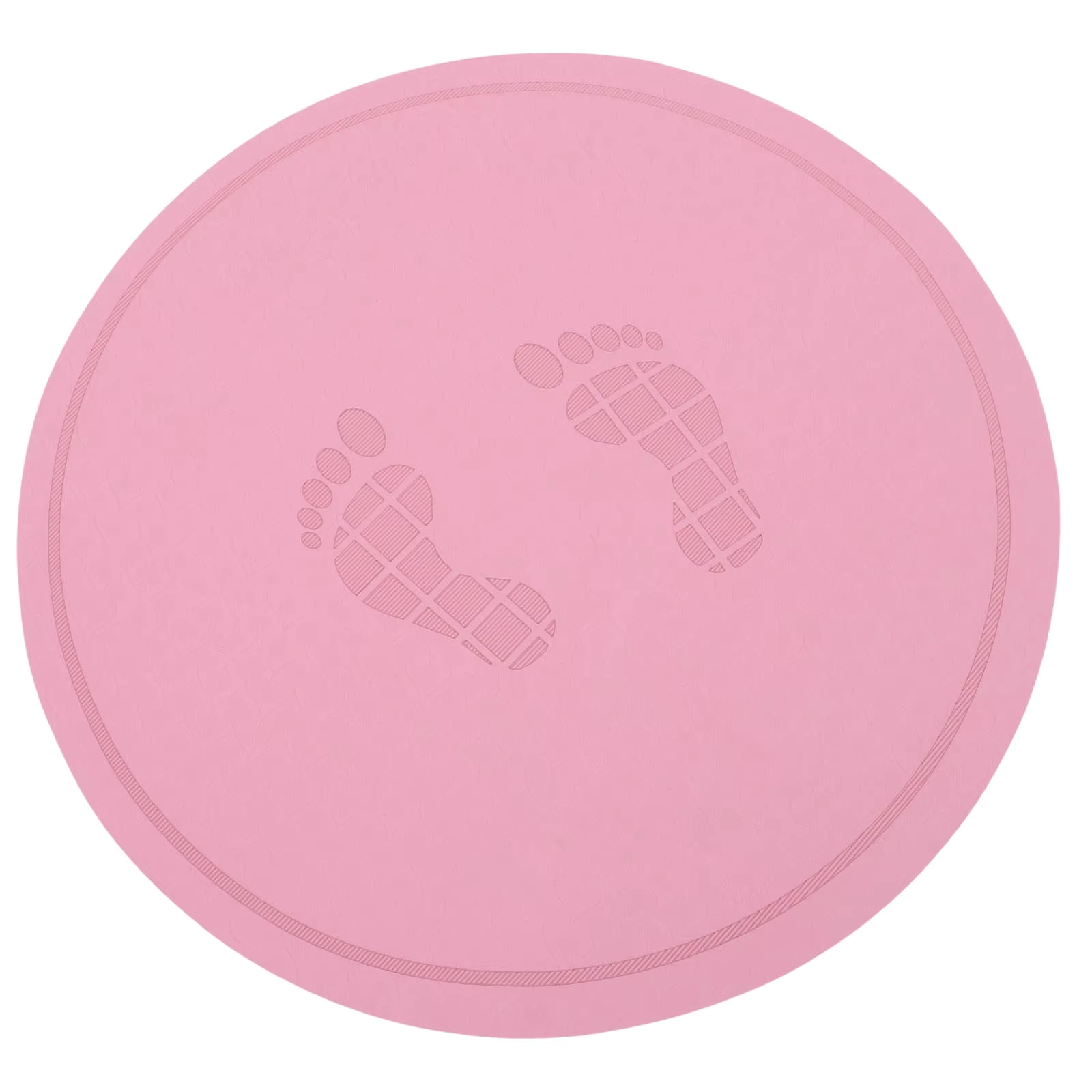 Round Jump Rope Mat with Shock Absorption and Non Slip Base