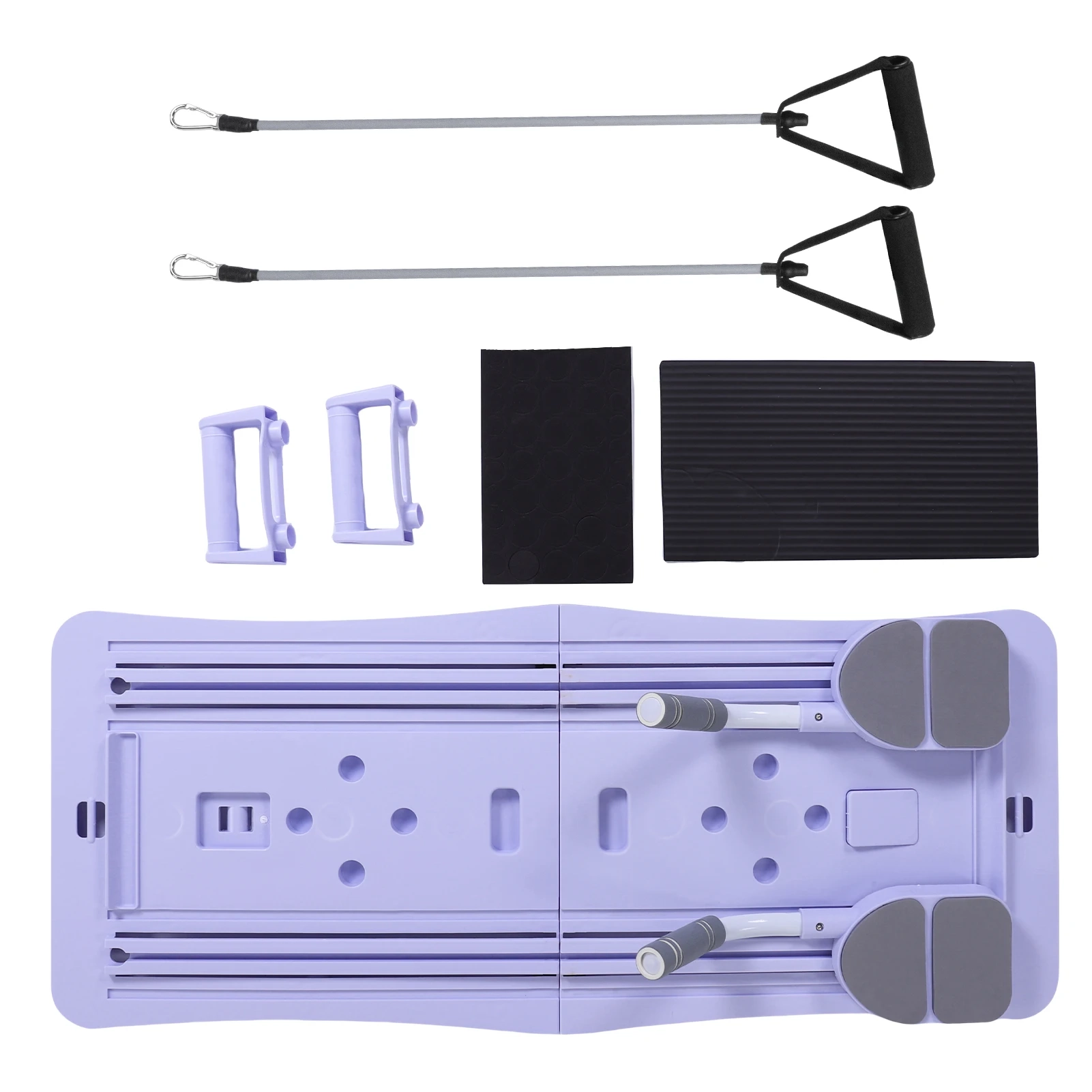 Foldable Pilates Board with Ab Roller and Resistance Bands - Image 7