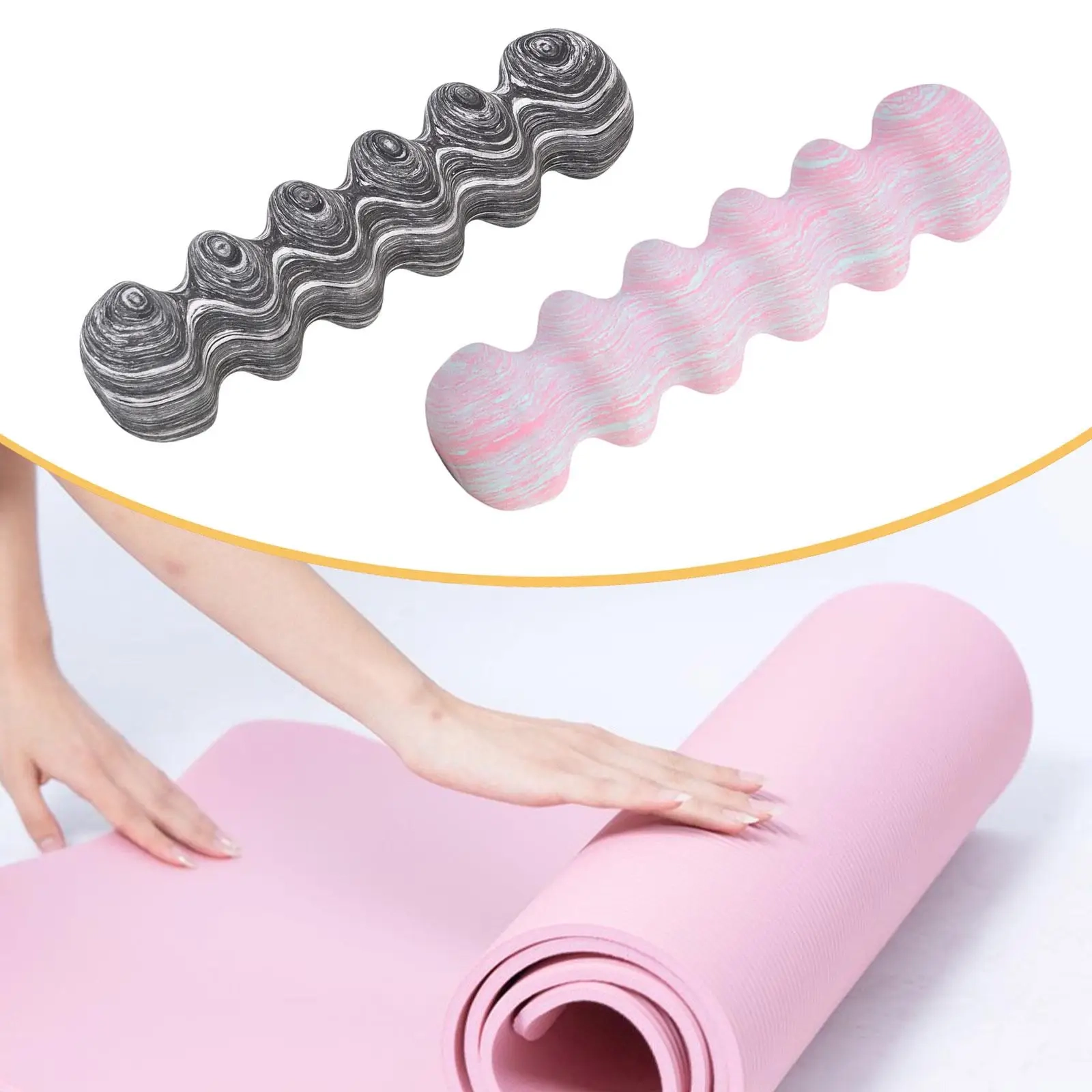 EVA Foam Fitness Roller Deep Tissue Massage Tool Muscle Recovery Roller for Yoga Pilates Gym - Image 6