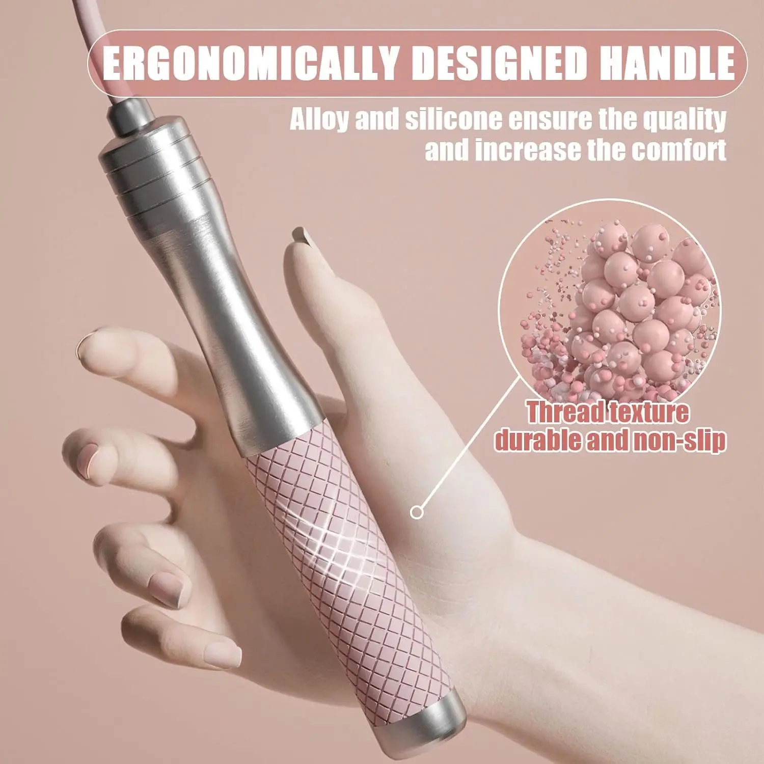 Adjustable Speed Jump Rope with Silicone Grip for Cardio Training - Image 4