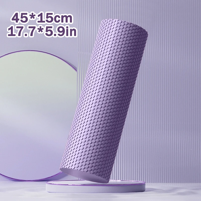 Yoga Roller Round EVA Foam Cylinder Hexagonal Roller for Pilates Exercise Enhanced Home Workouts Diameter 9.6cm Length 30cm - Image 11