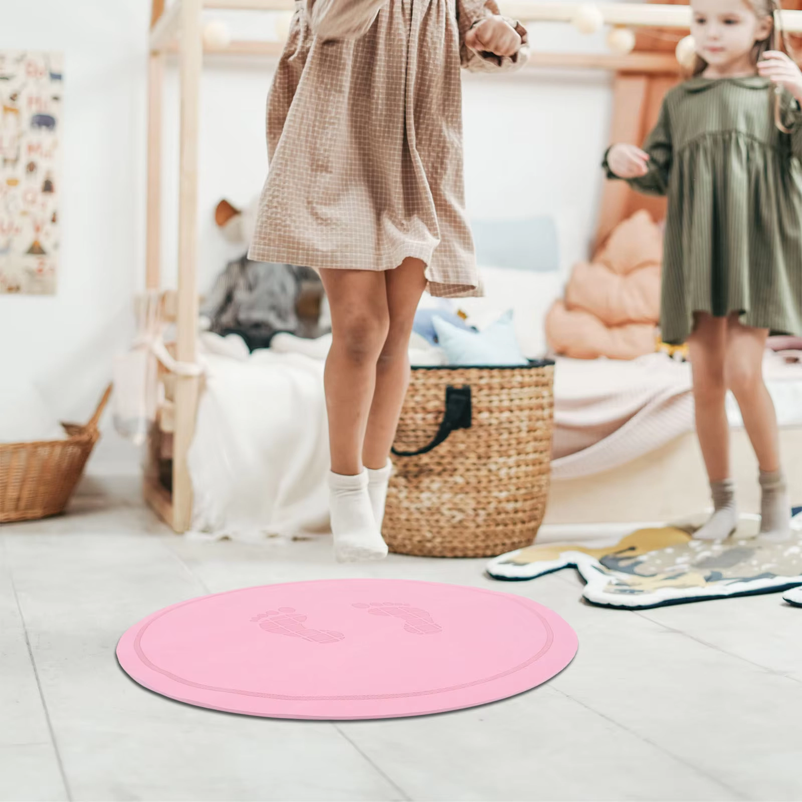 Round Jump Rope Mat with Shock Absorption and Non Slip Base - Image 2