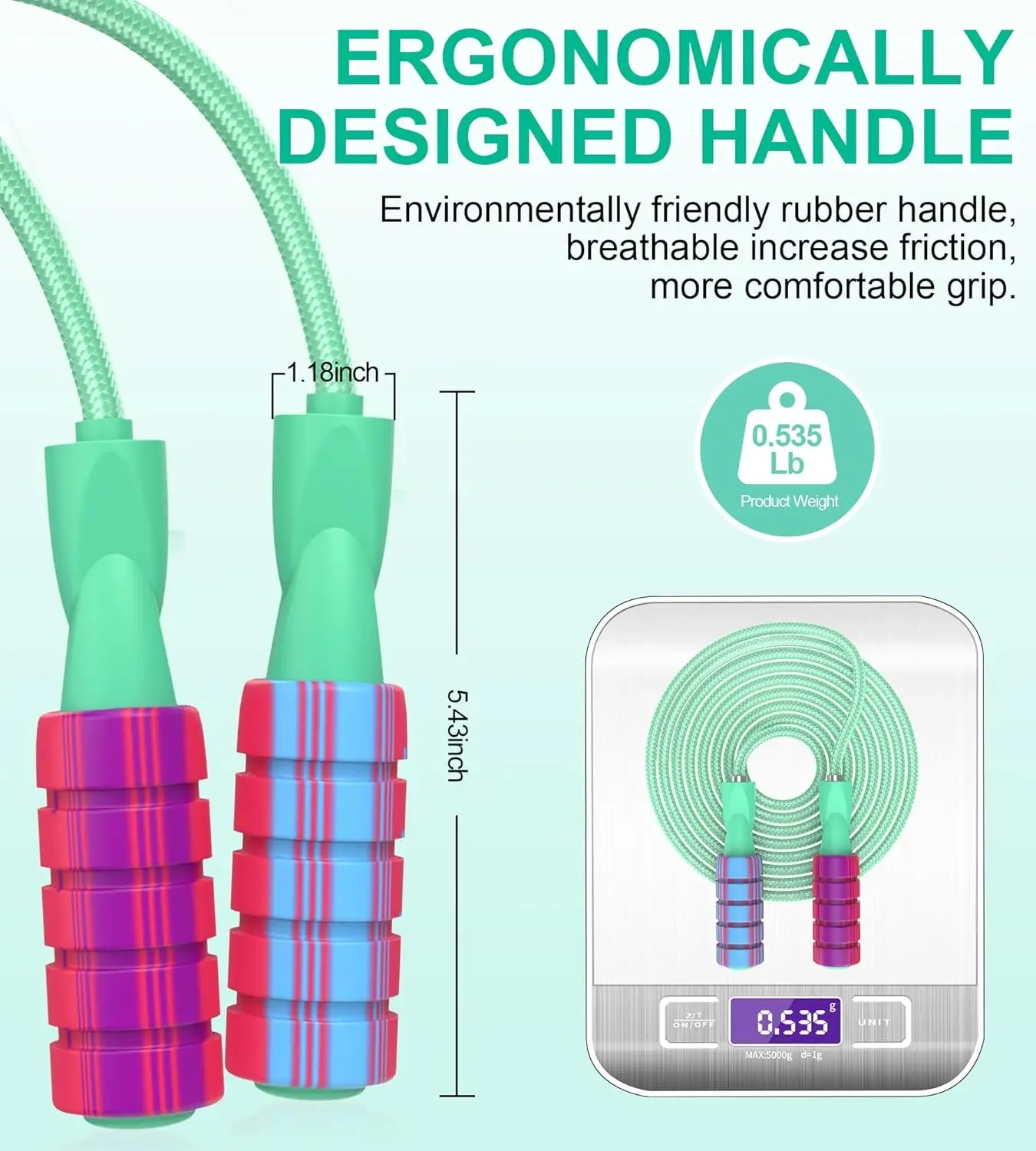 Adjustable Fitness Jump Rope for Cardio and Daily Training - Image 2