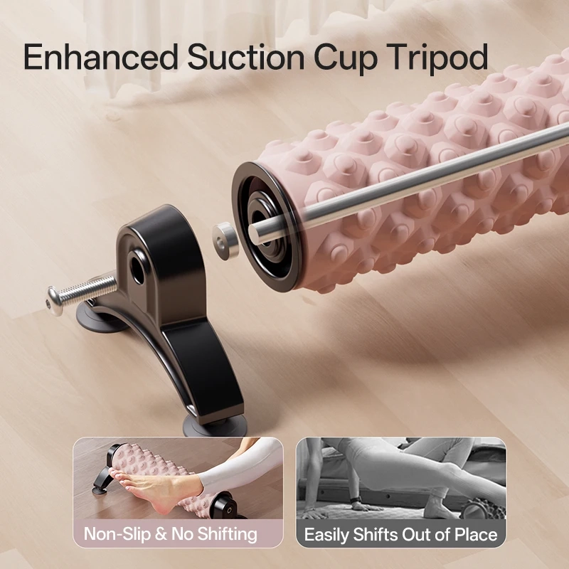 Yoga exercise equipment with support frame and suction cup - Yoga roller foam axis, made of EVA, can be adsorbed on the floor fo - Image 4