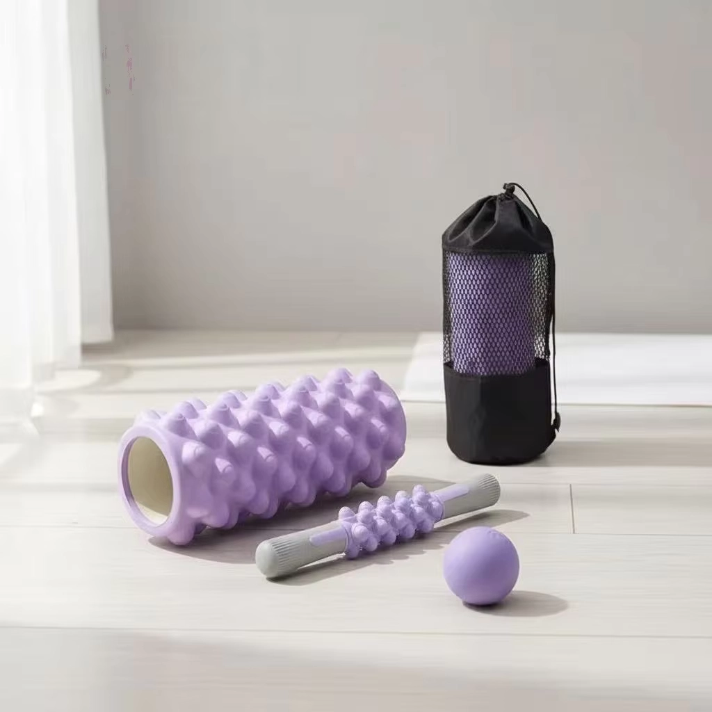 3-in-1 Foam Roller Set with Massage Ball and Stick - Image 3