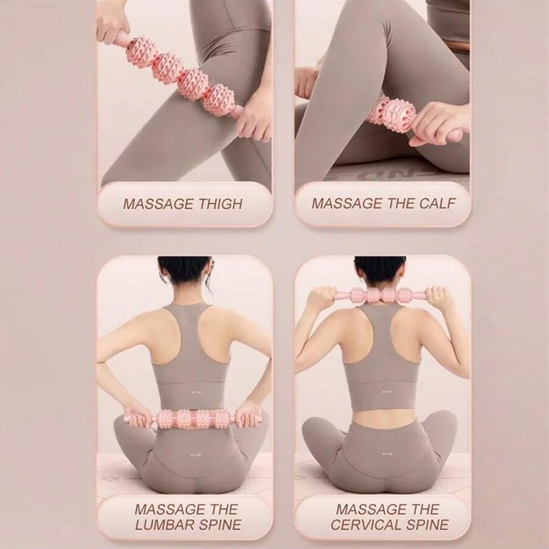 Massage Ball Massage Roller Back Massage Roller Muscle Roller Stick Massage Roller Stick Large Foam Roller Exercise Roller Back - Image 6