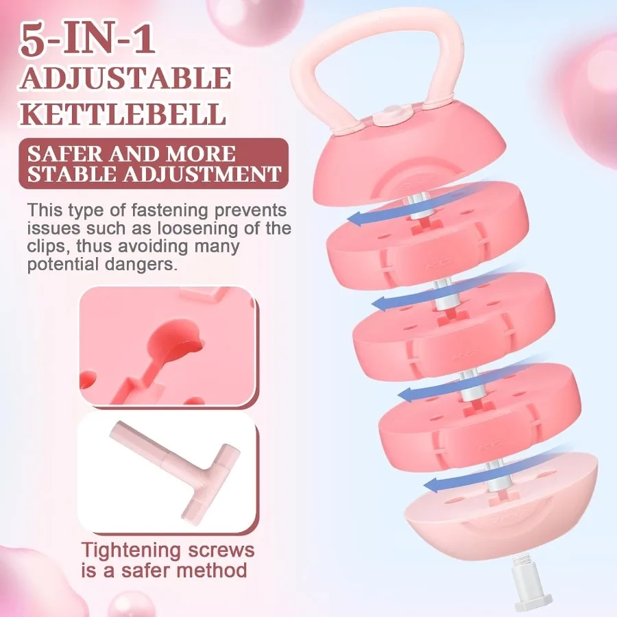 Adjustable Water Kettlebell Set 5-22LB Portable Training - Image 3