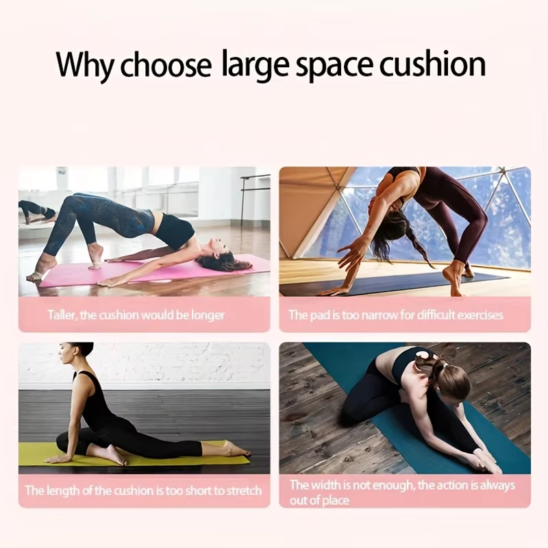 Extra Thick NBR Anti-Slip Yoga Mat for Fitness Training - Image 6