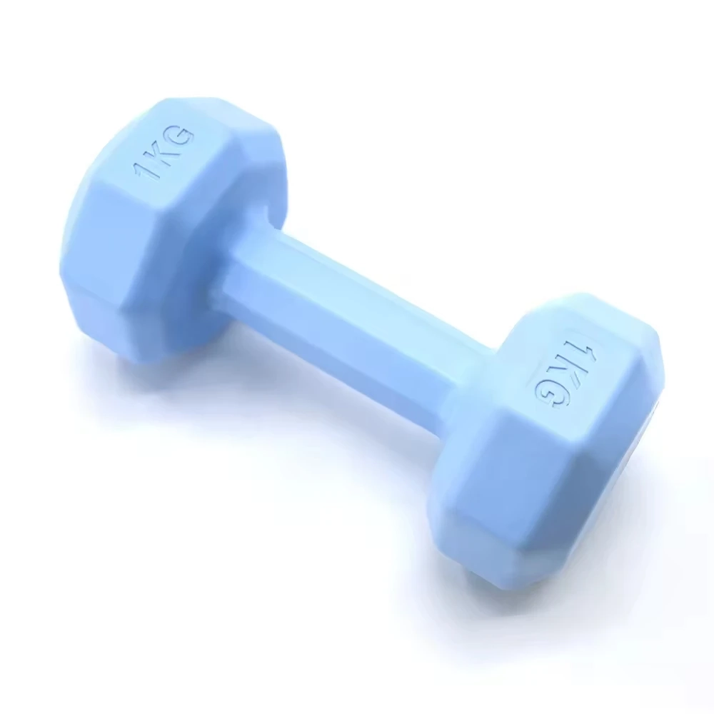 1-10kg Hex Anti-Slip Cement Dumbbell Set - Image 2
