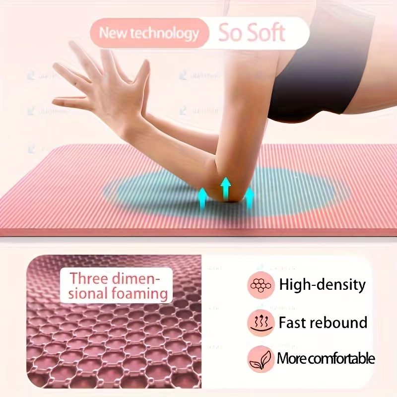 Extra Thick NBR Anti-Slip Yoga Mat for Fitness Training - Image 5