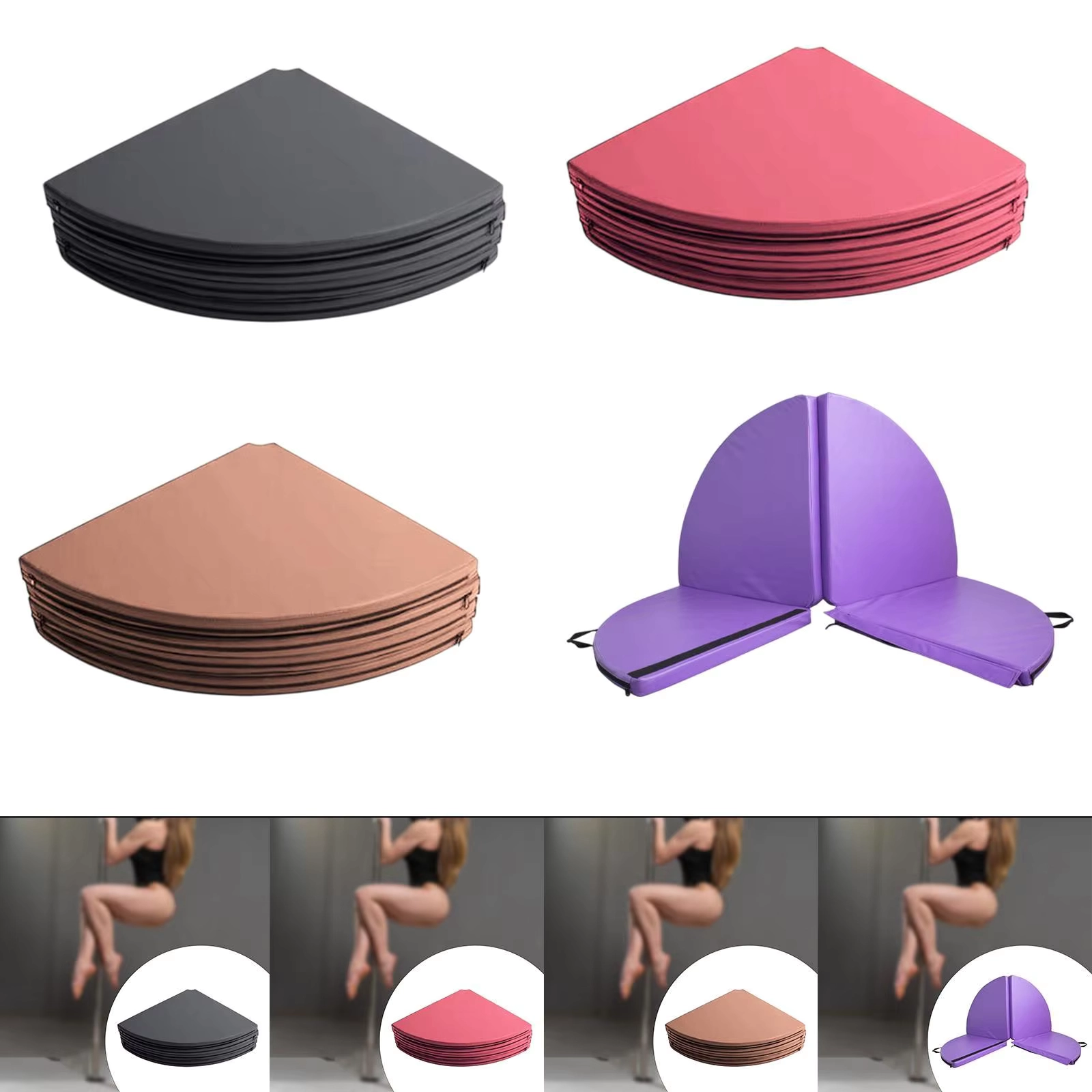Foldable Thick Yoga Mat for Fitness and Training - Image 3