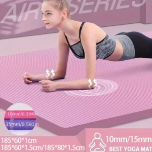 Extra Thick NBR Anti-Slip Yoga Mat for Fitness Training