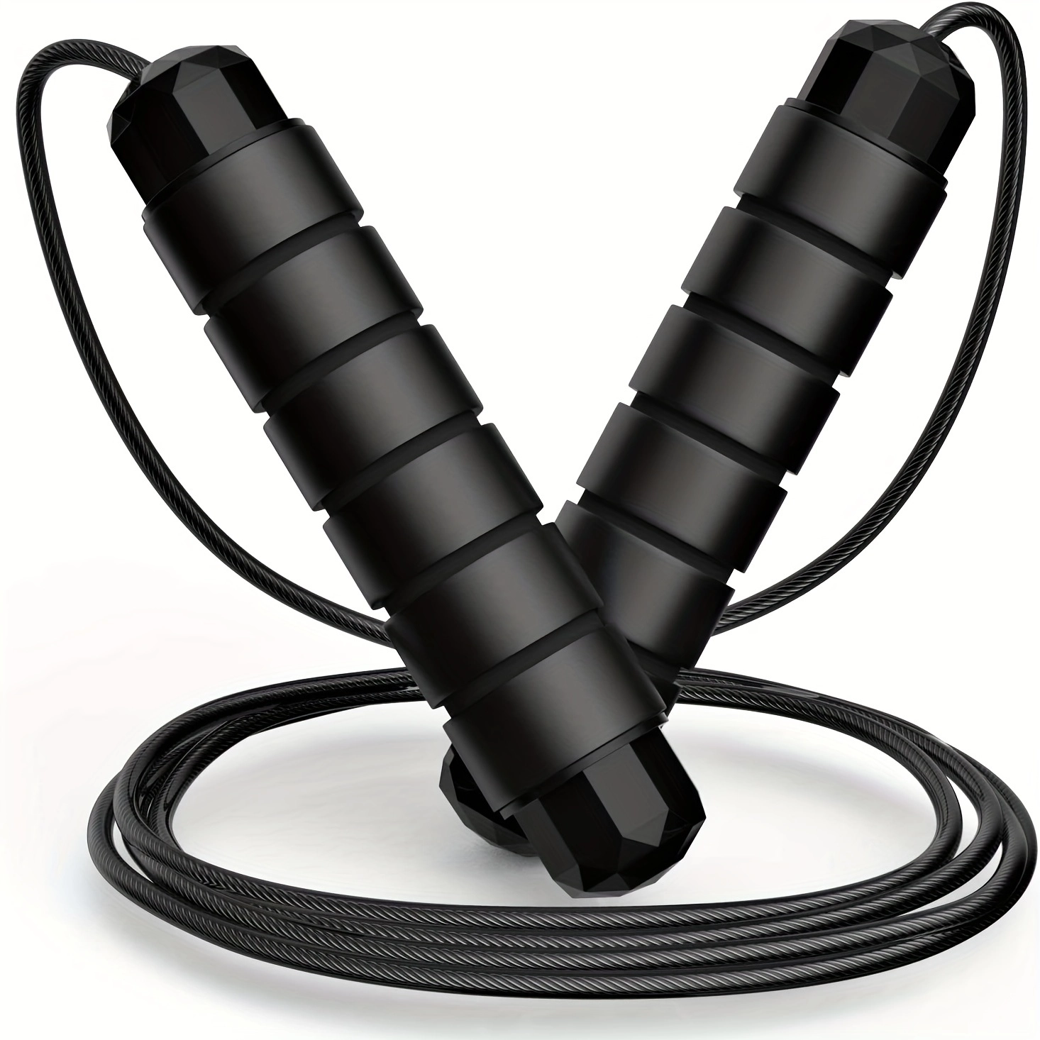 Speed Jump Rope with Foam Handles for Cardio and Endurance Training