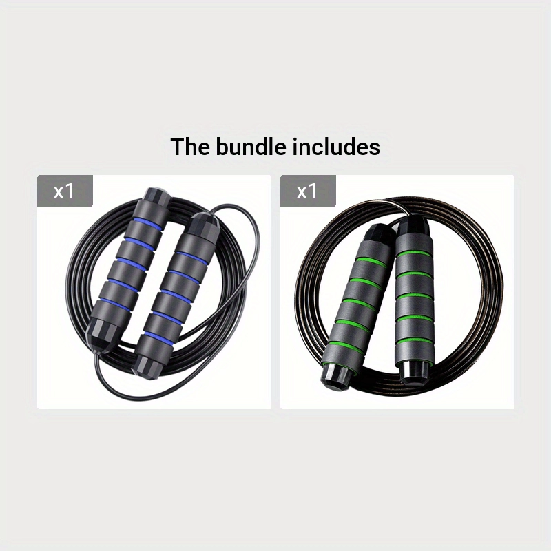 Speed Jump Rope with Foam Handles for Cardio and Endurance Training - Image 4